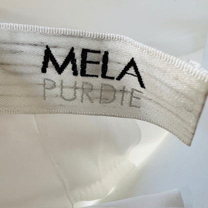 MELA PURDIE / sleeveless slinky white blouse / s (3907568626328176094)