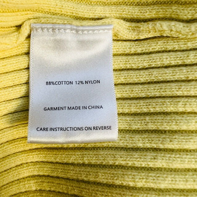 RUBY / carrie longsleeved rib top in butter yellow / 20 (3907568654533335879)