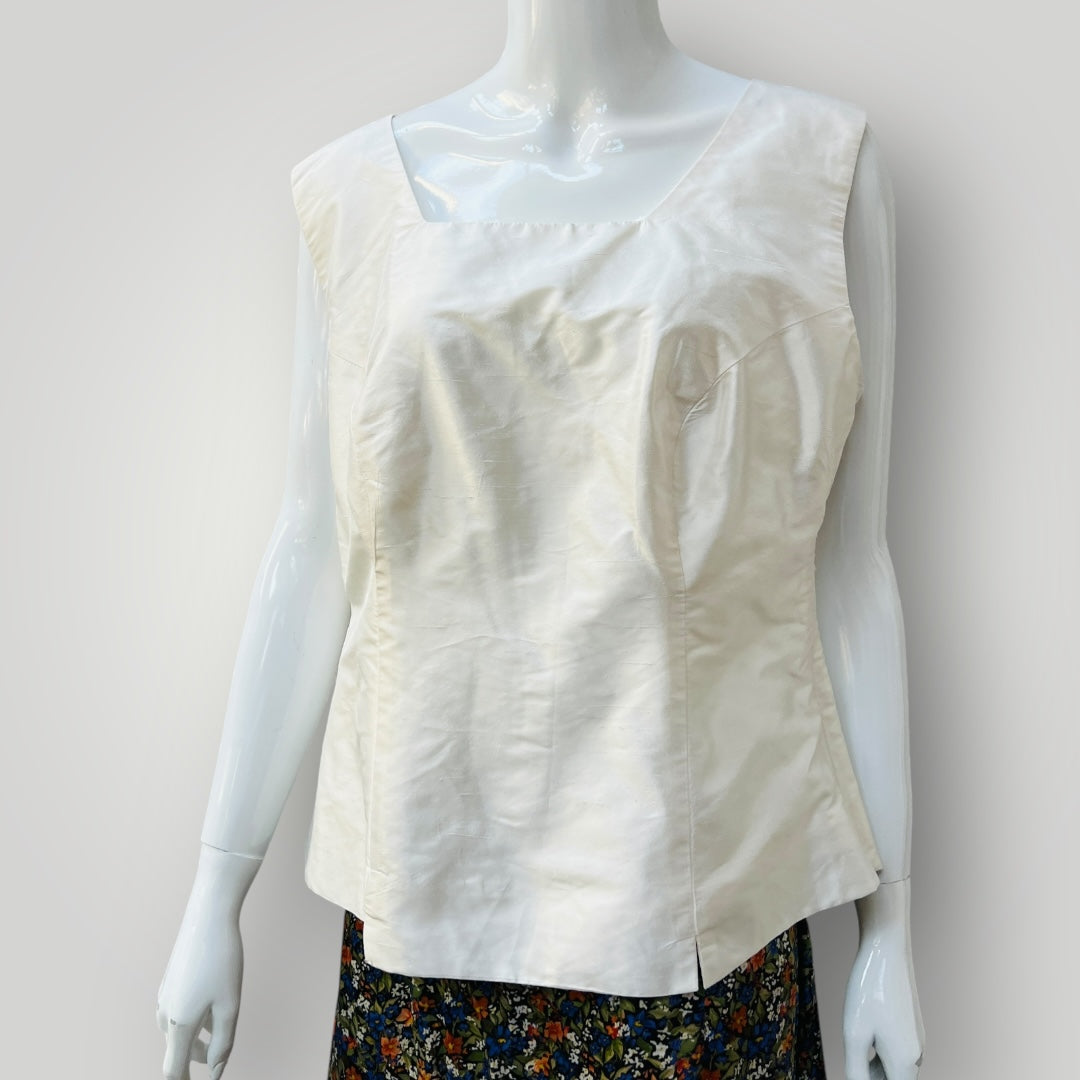 SMITH + BOSTON / silk tank / 14 / made in nz (3907569716152147044)