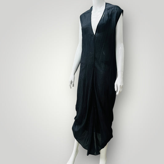 ZAMBESI / soft cotton maxi dress with cocoon back / m (3907685521717821859)