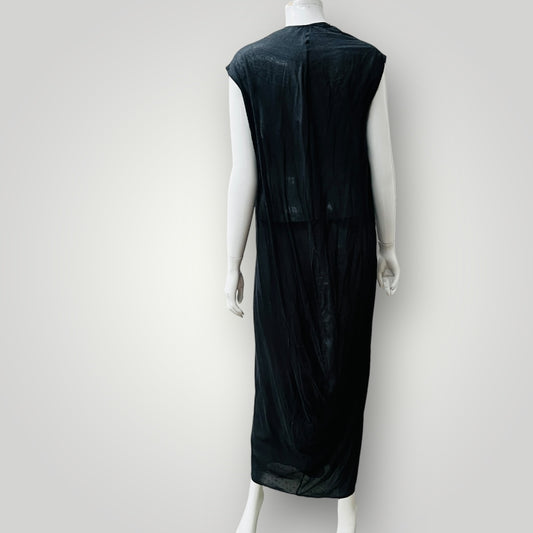 ZAMBESI / soft cotton maxi dress with cocoon back / m (3907685523190811368)