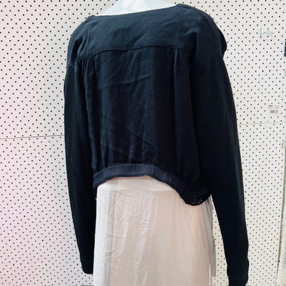 vintage / NOM*D / blazer cardigan with wool sleeves / 10 (3907770838678390565)