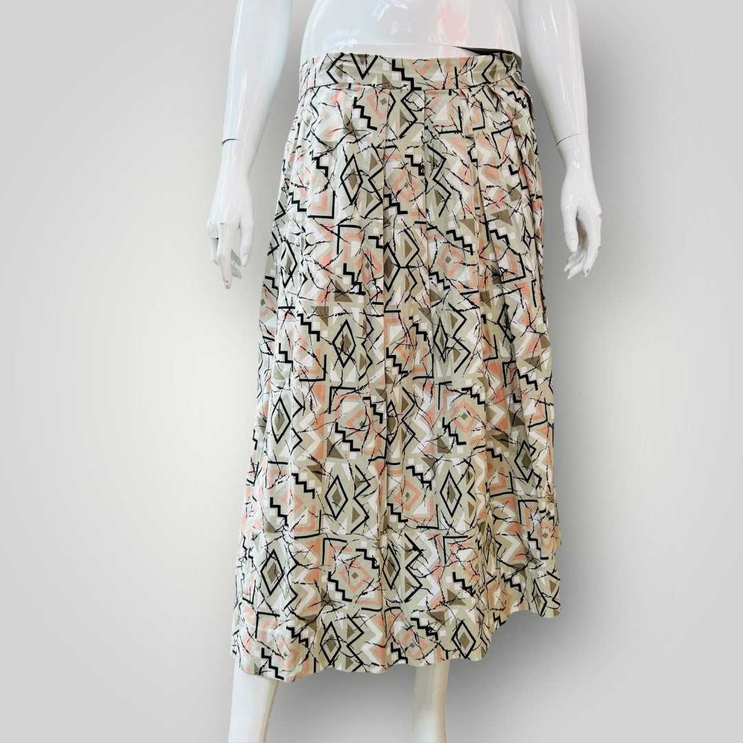 1960s vintage / hand made full skirt / s (3907770997926337143)