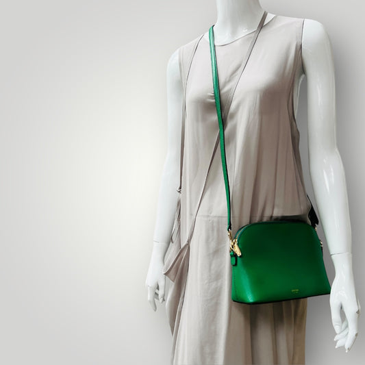 OROTON / Inez Slim Crossbody bag / bright green leather (3908635855440932859)