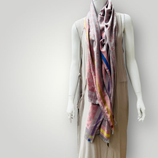 LOUIS VUITTON / cashmere wool scarf / new (3908635876327569039)