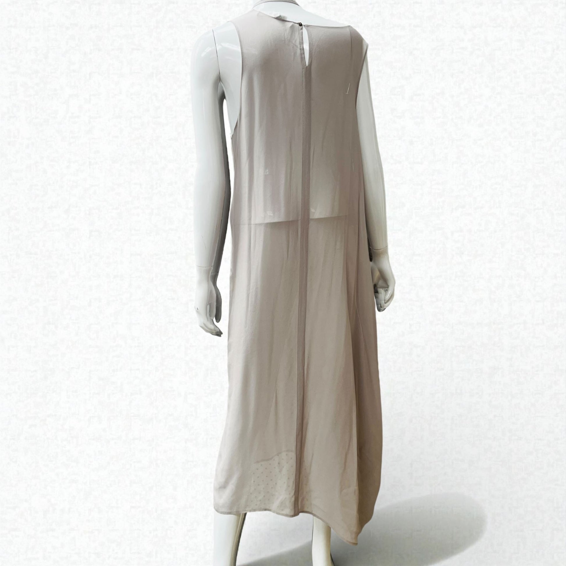 LELA JACOBS / 'idle' silk dress / m / made in nz (3909201507264903500)