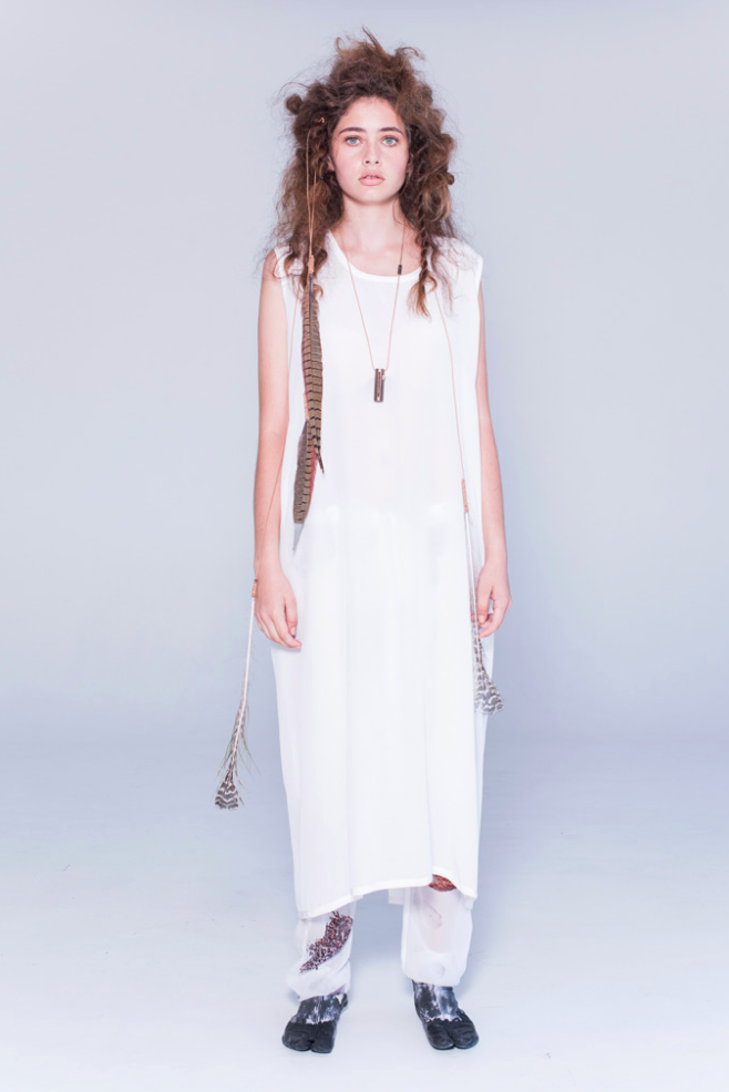 LELA JACOBS / 'idle' silk dress / m / made in nz (3909203449681478223)