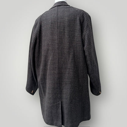 1960s vintage / tweed wool car coat / thorndale by newsome / L (3909214222179629813)