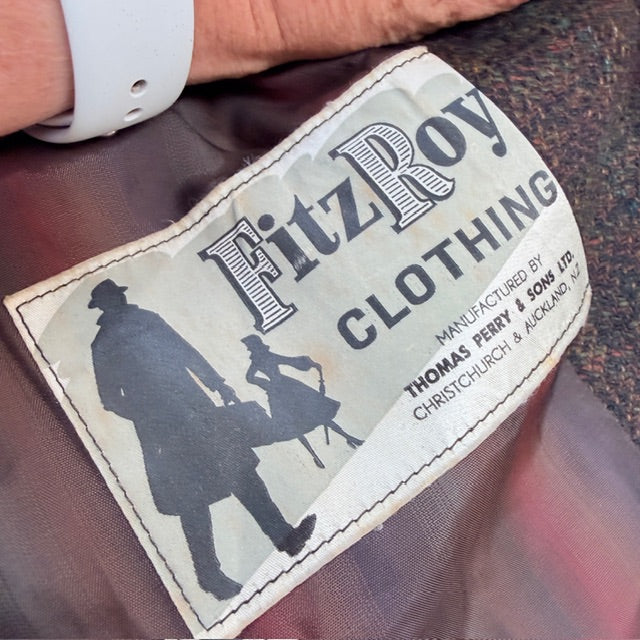 1960s vintage / tweed wool car coat / thorndale by newsome / L (3909214281992223918)