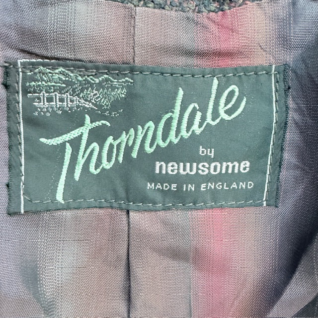1960s vintage / tweed wool car coat / thorndale by newsome / L (3909214286194541681)