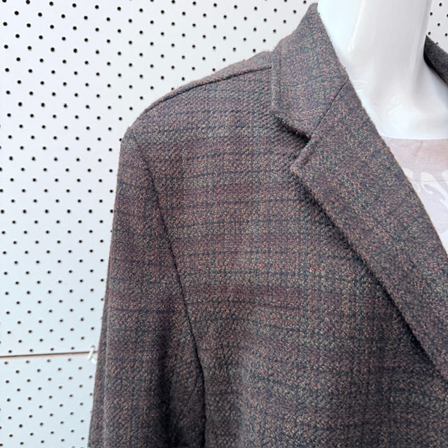 1960s vintage / tweed wool car coat / thorndale by newsome / L (3909214289919073371)
