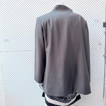 JANE DANIELS / khaki wool blazer / 16 (3909214330984335604)