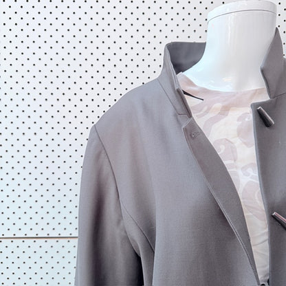 JANE DANIELS / khaki wool blazer / 16 (3909214332854841355)