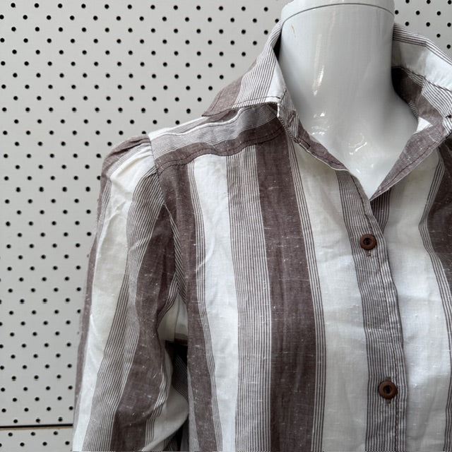 1980s vintage / YOUTHCRAFT / button up dress / s / made in nz (3909293975420311508)