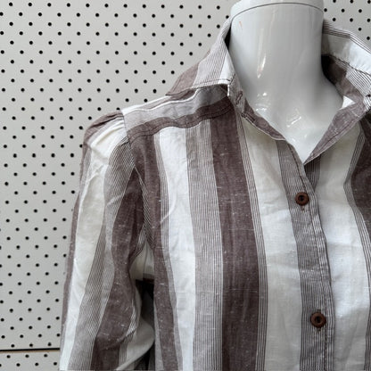 1980s vintage / YOUTHCRAFT / button up dress / s / made in nz (3909293975420311508)