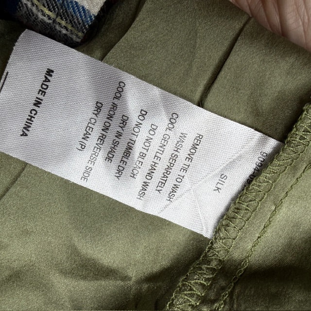 FATE / green silk dress / s (3909293990098411974)