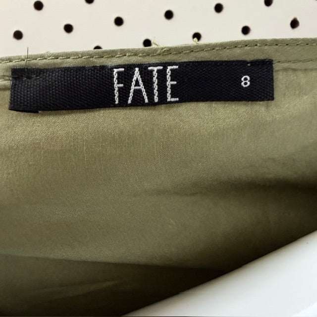 FATE / green silk dress / s (3909293993870974159)