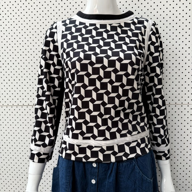 S'MAX MARA / geometric top / s (3909294040405923608)