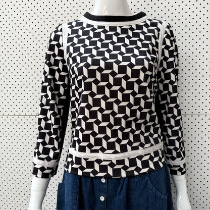 S'MAX MARA / geometric top / s (3909294040405923608)