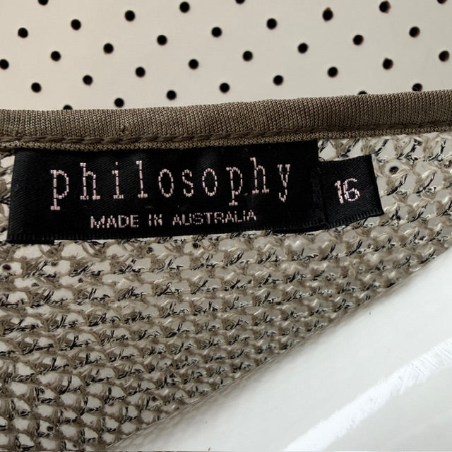 y2k vintage / PHILOSOPHY / open weave knit jumper / 16 (3909294047374696688)