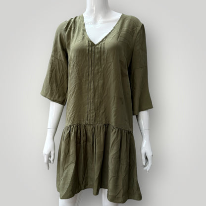 FATE / green silk dress / s (3909294525625515287)