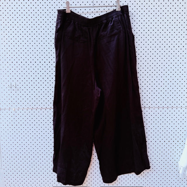 MAX / wide legged pants / glossy black / 16 (3909391312176023697)