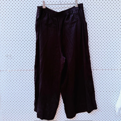 MAX / wide legged pants / glossy black / 16 (3909391312176023697)