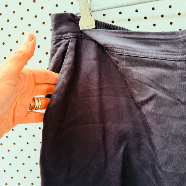 MAX / wide legged pants / glossy black / 16 (3909391318729774513)