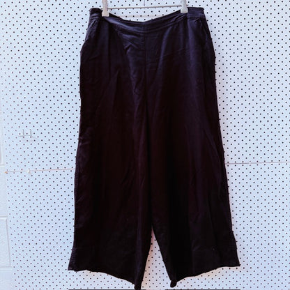 MAX / wide legged pants / glossy black / 16 (3909391320250907155)