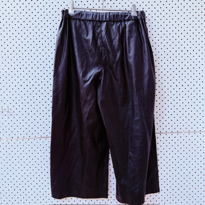 NOISY MAY / vegan leather culottes / m (3909391323215857217)