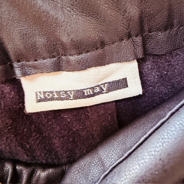 NOISY MAY / vegan leather culottes / m (3909391385542706473)