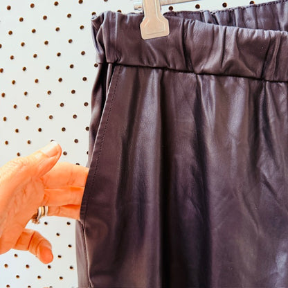 NOISY MAY / vegan leather culottes / m (3909391402316406337)