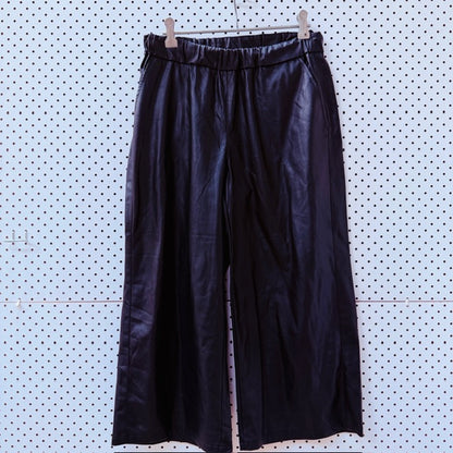 NOISY MAY / vegan leather culottes / m (3909391424995189396)