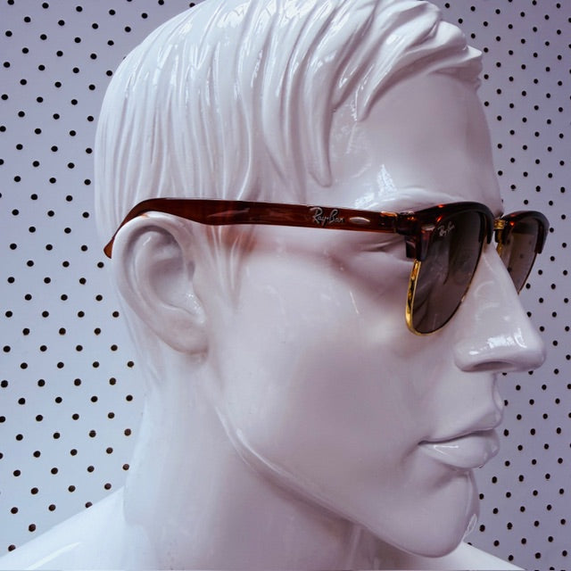 Ray-Ban / Clubmaster sunglasses / made in italy (3909391507884909868)