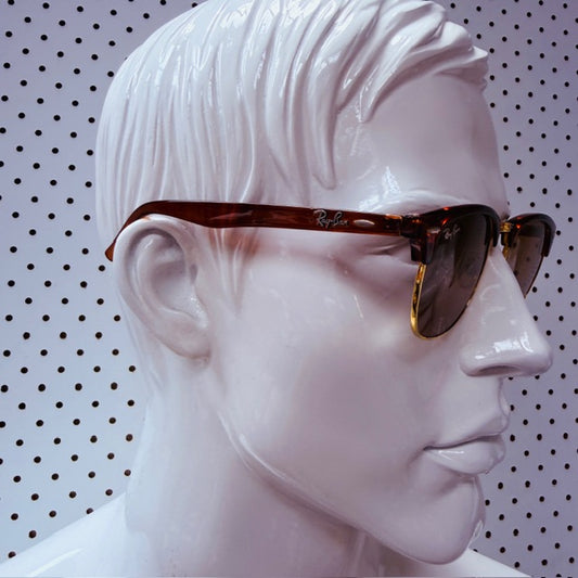 Ray-Ban / Clubmaster sunglasses / made in italy (3909391507884909868)