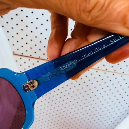 KATE SYLVESTER / 'elizabeth' sunglasses in blue (3909391624606929777)