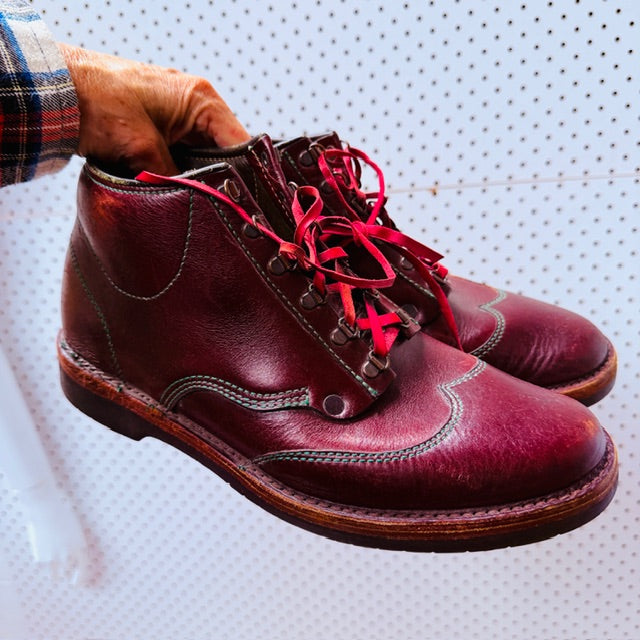 1990s vintage / LAST FOOTWEAR CO / handmade leather boots / made in nz / 42-43 (3909391669440115061)