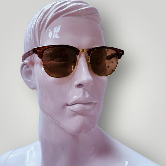 Ray-Ban / Clubmaster sunglasses / made in italy (3909392324601022550)