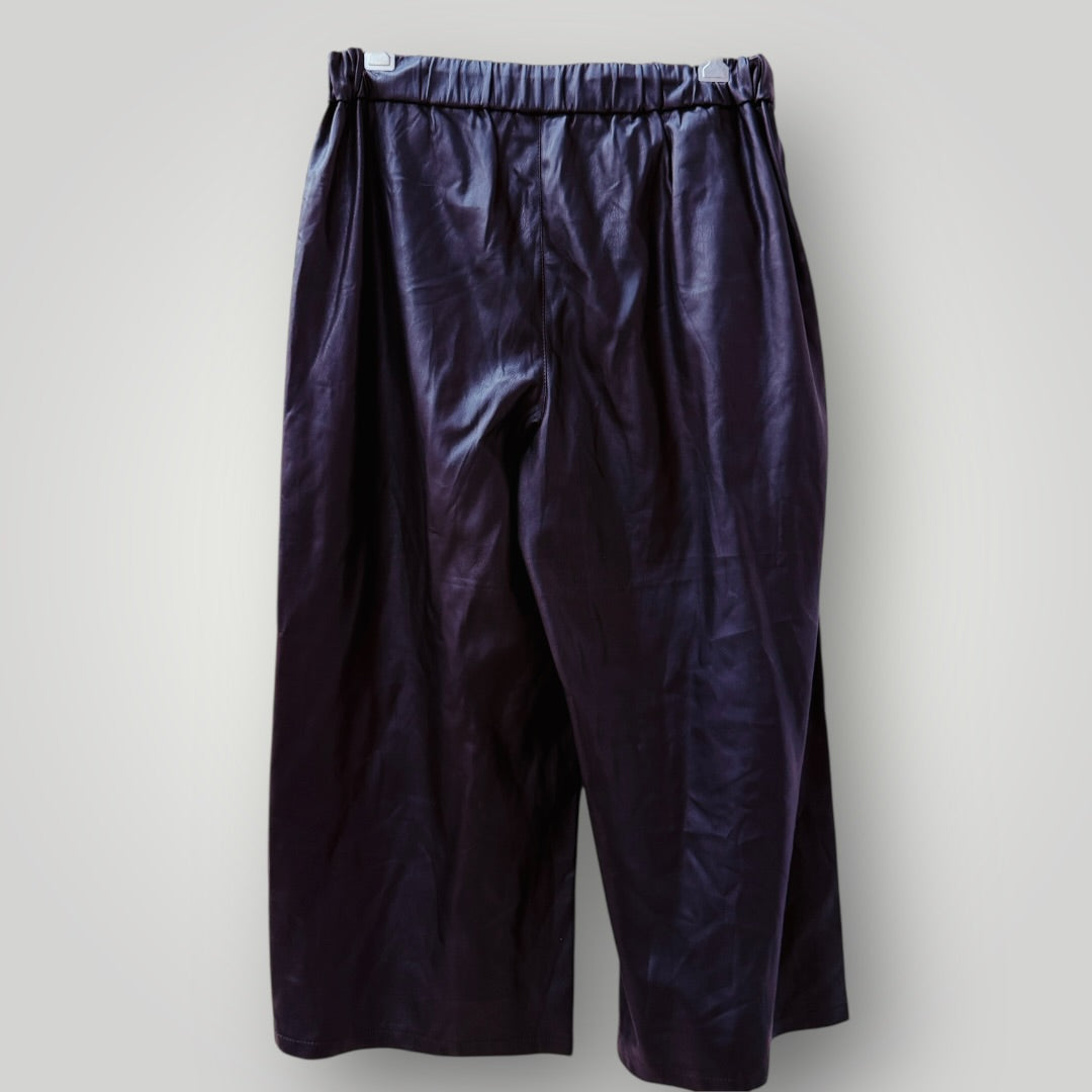 NOISY MAY / vegan leather culottes / m (3909392351166186532)