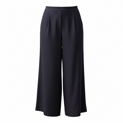 MAX / wide legged pants / glossy black / 16 (3909393019090513313)