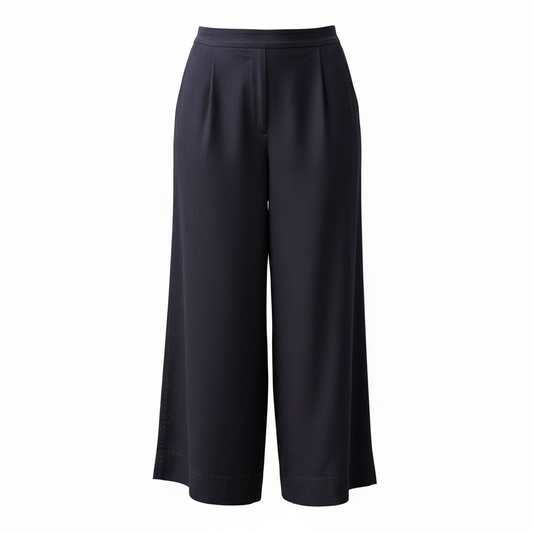 MAX / wide legged pants / glossy black / 16 (3909393019090513313)