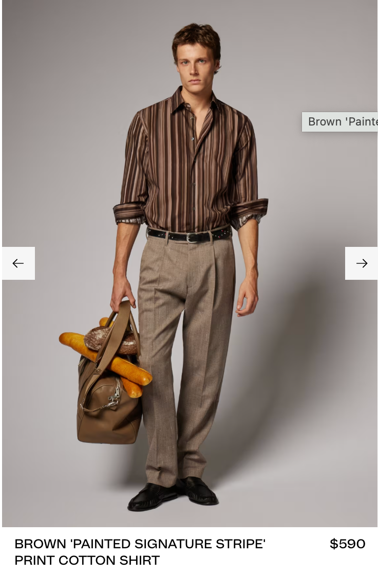 PAUL SMITH / striped shirt / 18 (L/XL) (3909395150963861713)