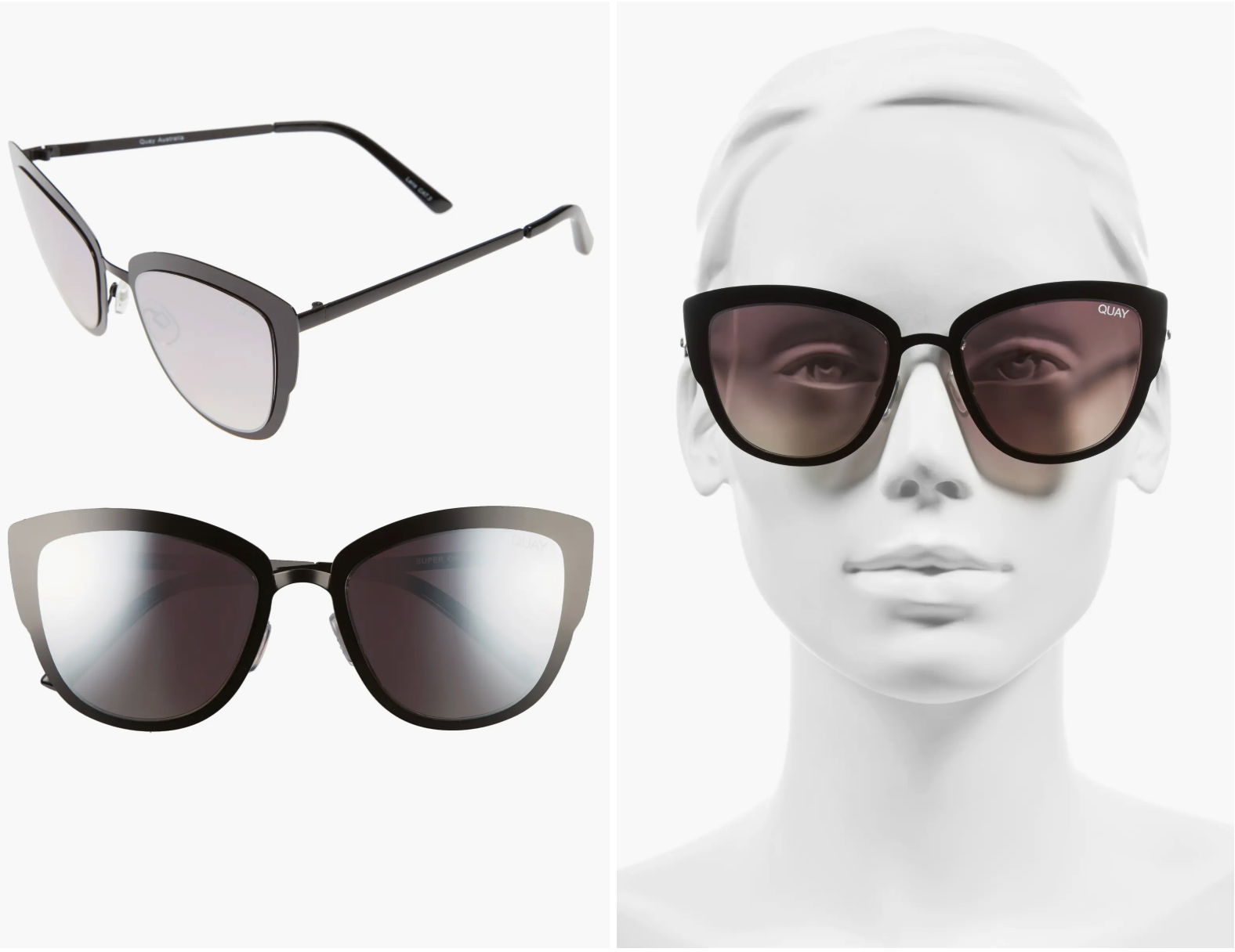 Quay Australia / SUPER GIRL Designer Sunglasses with reflective lens (3909483340381622648)