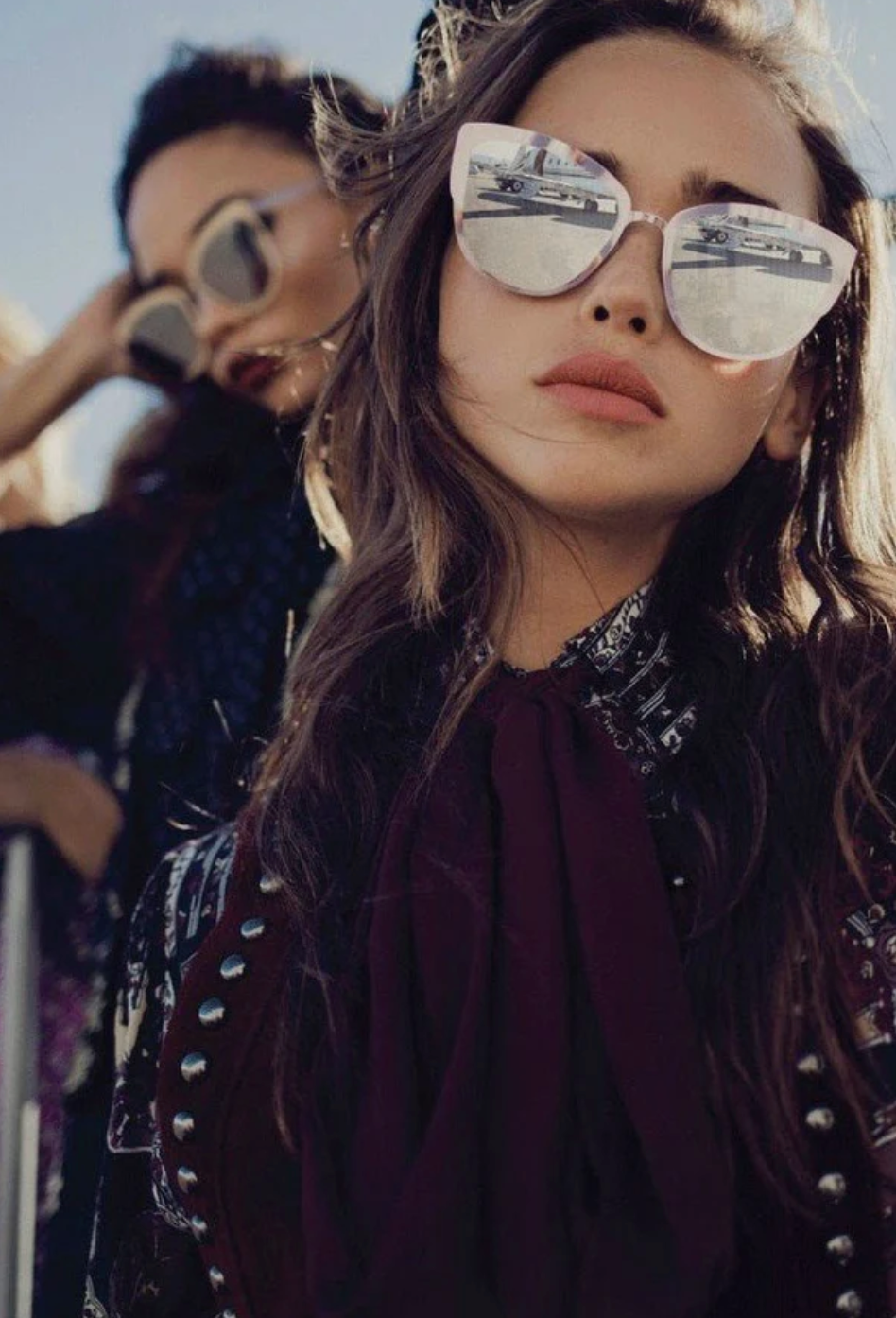 Quay Australia / SUPER GIRL Designer Sunglasses with reflective lens (3909483524281982265)