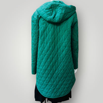 KATE SYLVESTER / green quilted parka / s (3910510435452461342)