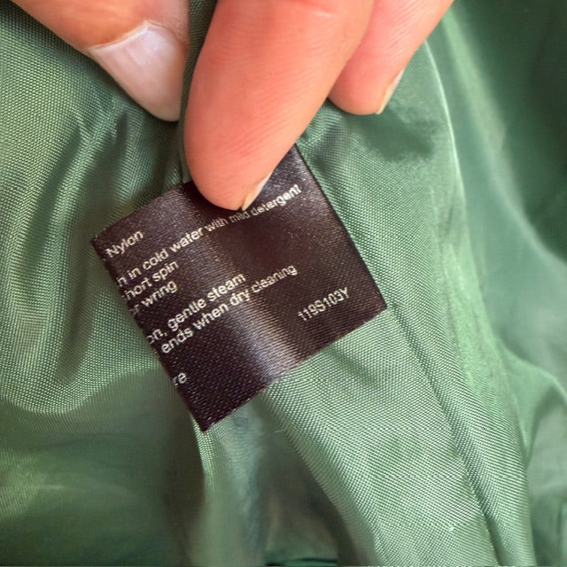 KATE SYLVESTER / green quilted parka / m (3910586153693156975)