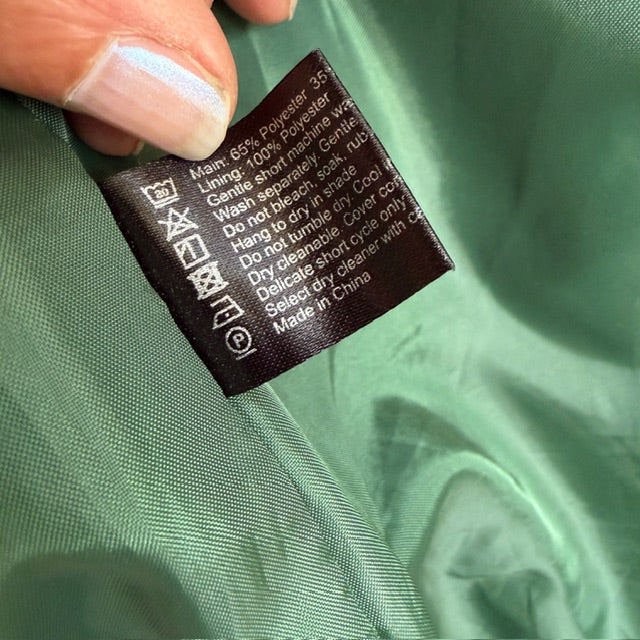 KATE SYLVESTER / green quilted parka / m (3910586155397368615)