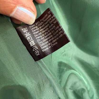 KATE SYLVESTER / green quilted parka / m (3910586155397368615)