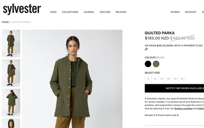 KATE SYLVESTER / green quilted parka / m (3910587468884090235)