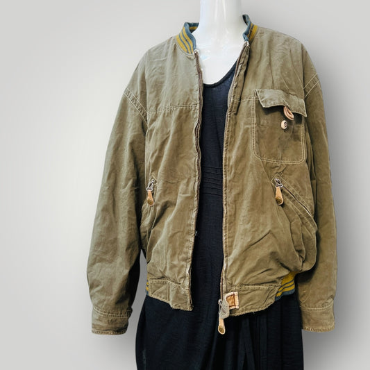 artesanal peyton / 1990s vintage wool flight jacket / made in spain / eu48 (3910607122026077375)